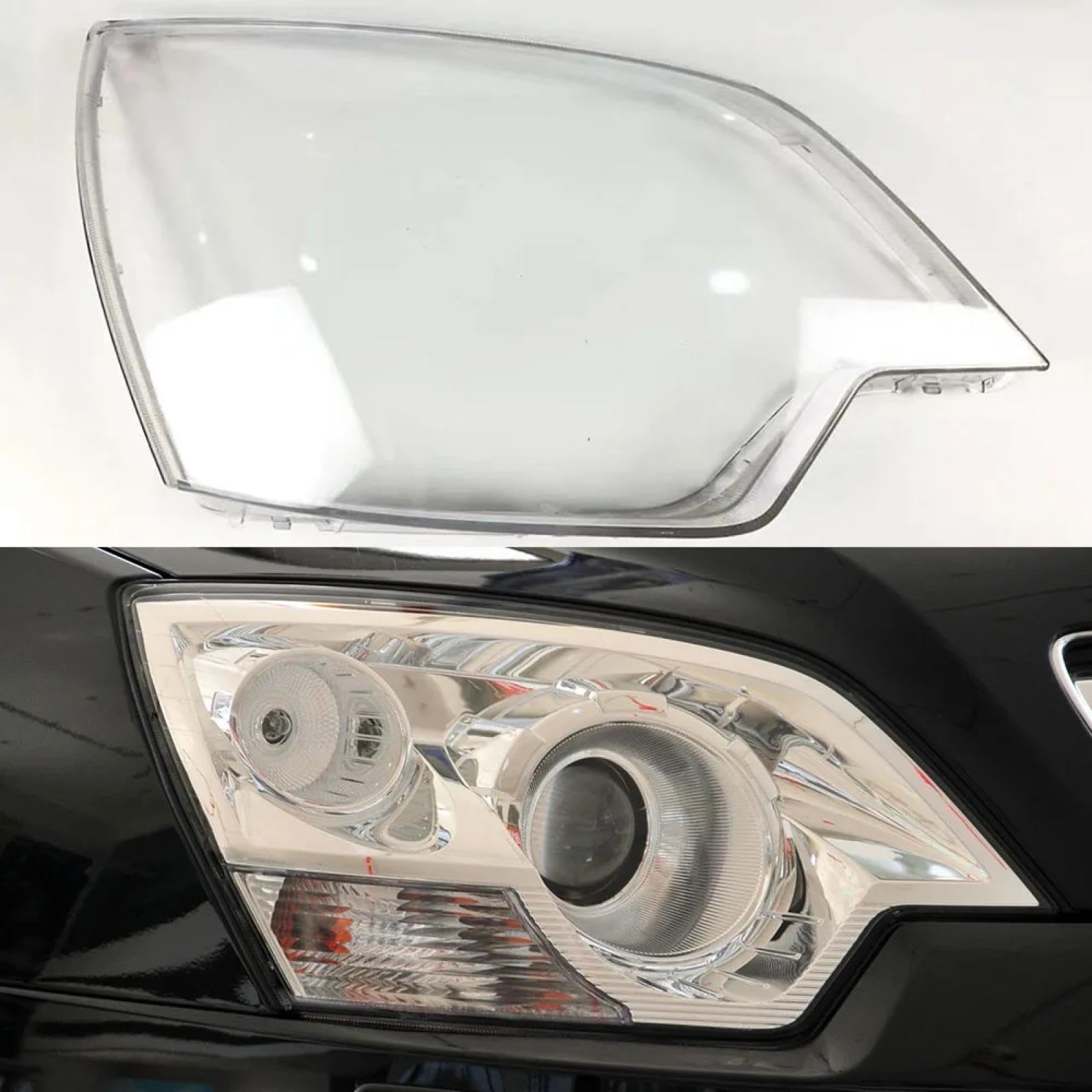 CHROX Für Opel Antara 2008–2013, Auto-Frontglas-Scheinwerferabdeckung, automatische Linsenkappen, Scheinwerfergehäuse, Lampenschirm Auto klare Linsen hülle Abdeckung von CHROX