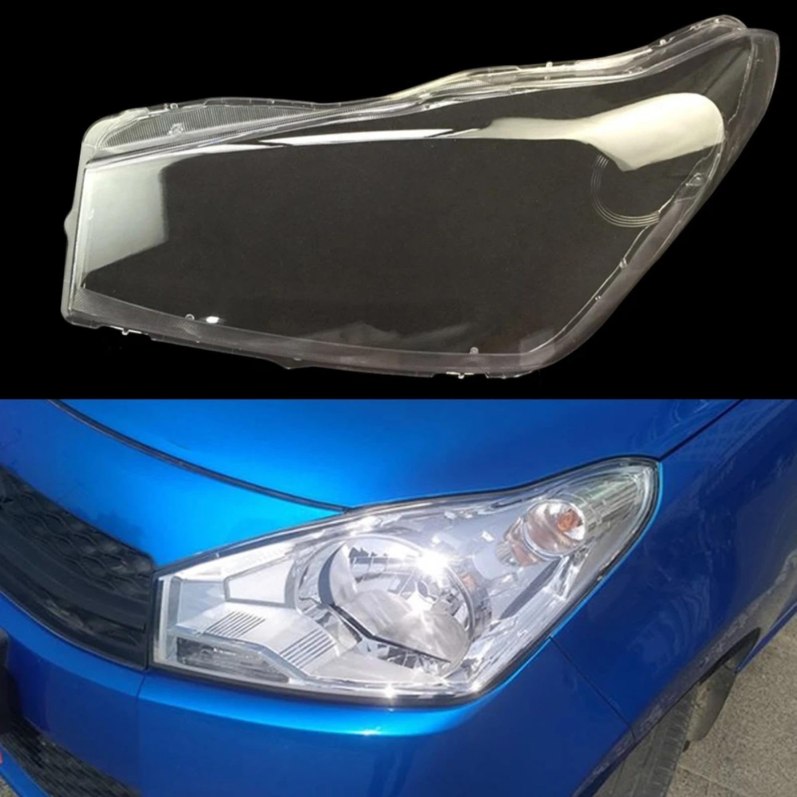 CHROX Für Suzuki Alto 2013 2014 2015, Auto-Scheinwerfer-Lichtgehäuse, Auto-Scheinwerfer-Objektivabdeckung, Lampenschirm, Glas-Lampenabdeckung Auto klare Linsen hülle Abdeckung von CHROX