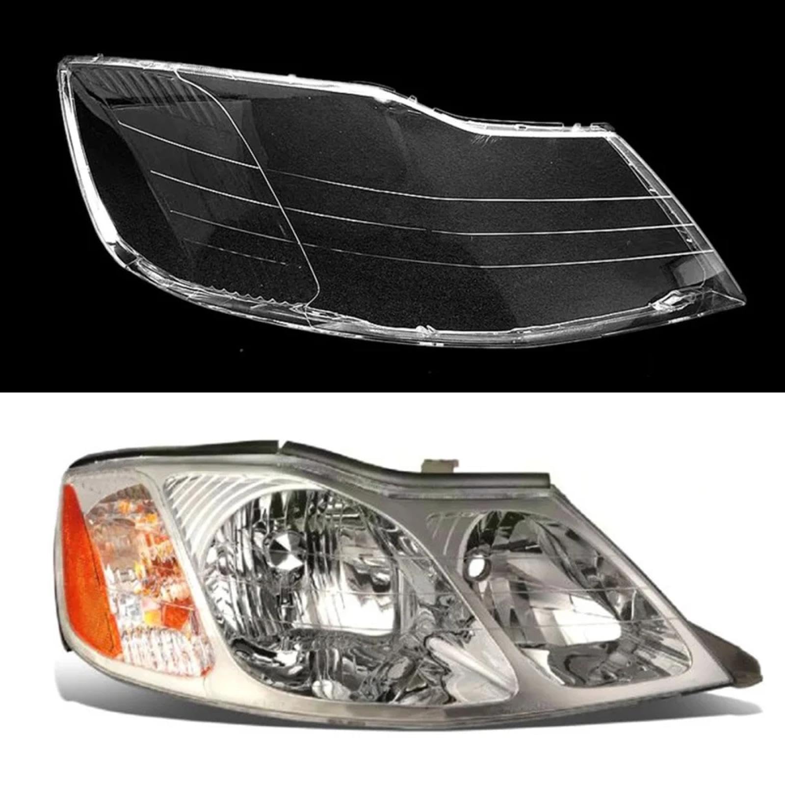 CHROX Für Toyota Avalon 1999–2004, Scheinwerferabdeckung, Scheinwerferabdeckung, Lampengehäuse, Glaslinse, Lampenschirm Auto klare Linsen hülle Abdeckung von CHROX