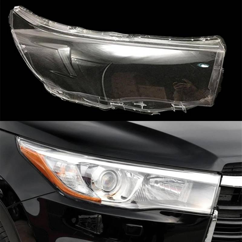 CHROX Für Toyota Highlander 2015 2016 2017, Auto transparente Lichtkappen Lampenschirm Lampenschale Auto Frontscheinwerfer klare Scheinwerferabdeckung Auto klare Linsen hülle Abdeckung von CHROX