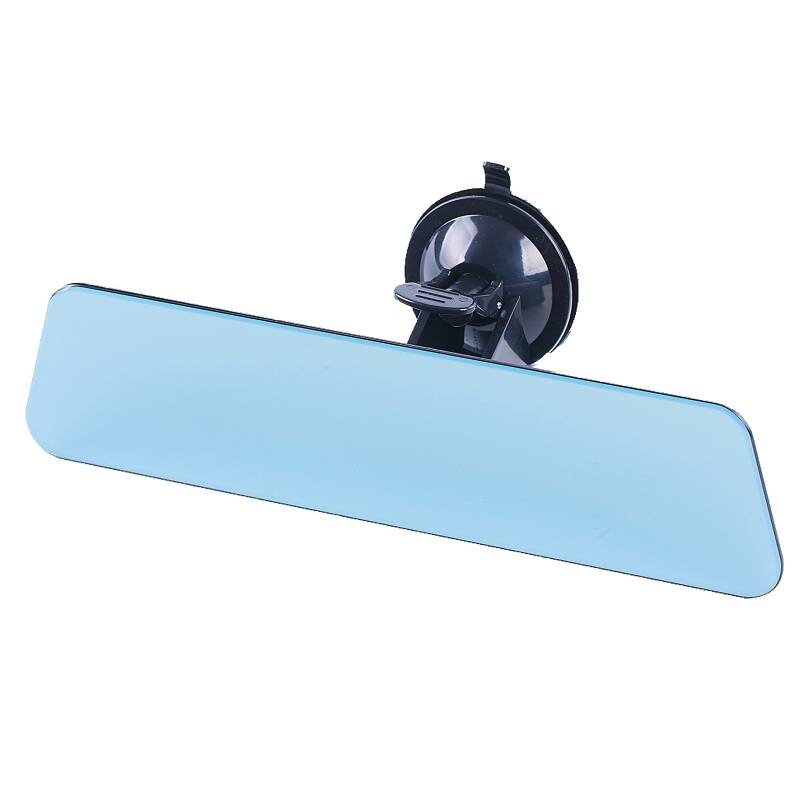 CHUANGLIN Selbstklebender Saugnapf Blendeloser Rückspiegel Blau Spiegel Blendfrei Rückspiegel LKW Auto Schiff Endoskop Größe 11"x2.75" von CHUANGLIN