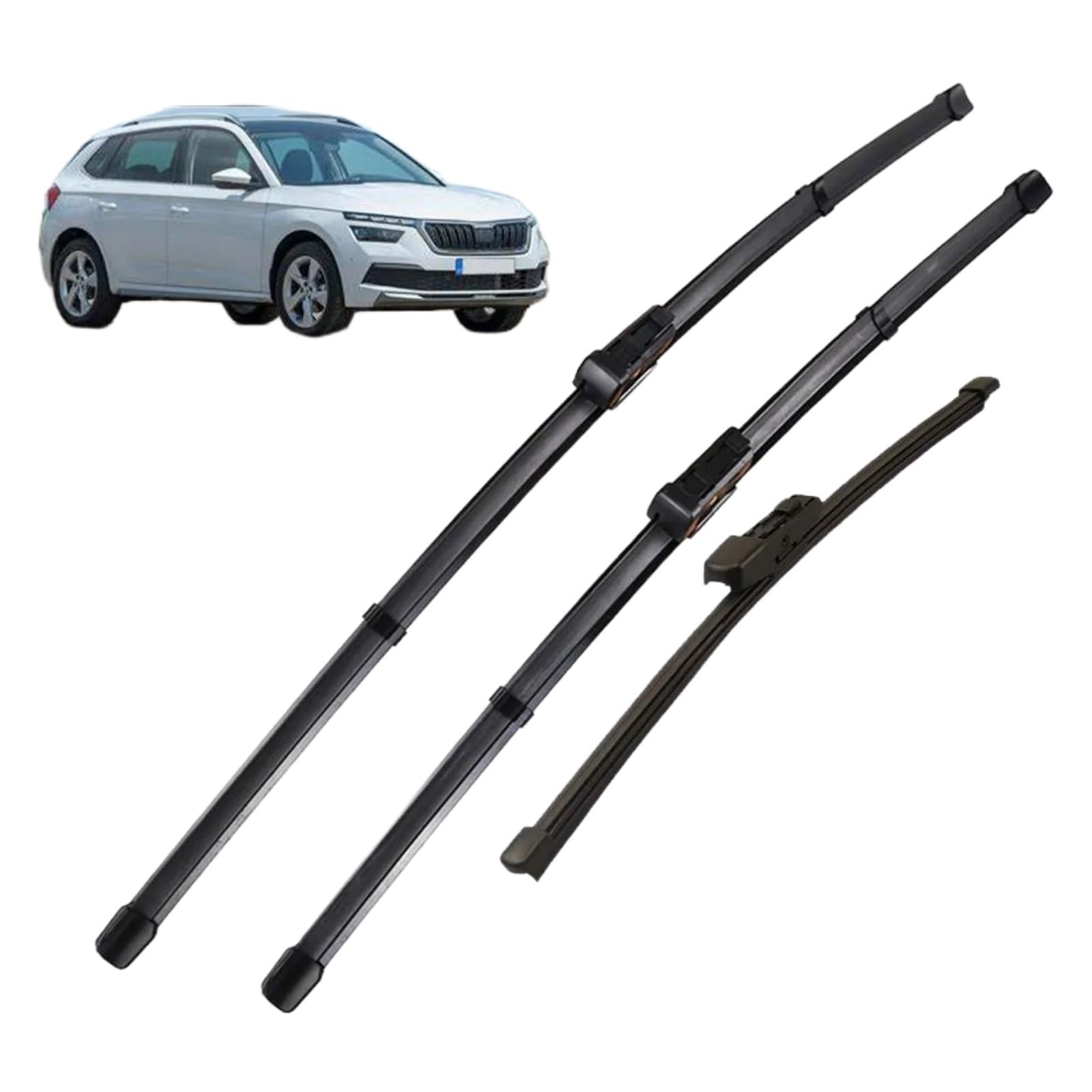 Auto Scheibenwischer Set für Skoda Kamiq 2019-2023 28"+18"+13", Ersatzwischergummi Gummiwischer Ersatz für Auto Wischer Extern Zubehör von CHUANYAO