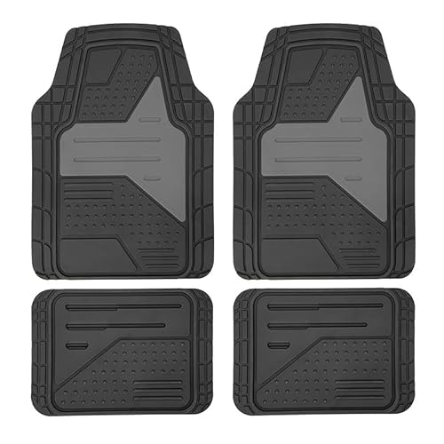 Premium Gummi Fußmatten Geeignet für Jeep Compass 2017-2020, Zuschneidba Perfekte Passform und Schutz für Ihren Fahrzeugboden Innere Zubehör,C-GRAY von CHUANYAO
