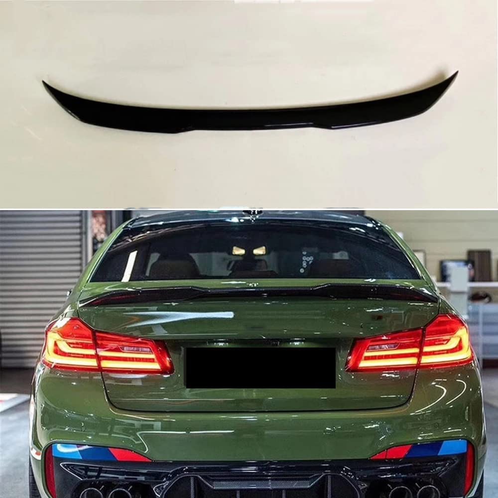 Rear Wing Spoiler Rückseite Dach Spoiler Flügel für BMW 5 Series G30 F90 M5 2017-2021, Hinten Spoiler Spoilerlippe Performance Tuning Lippe Wing Spoiler Zubehör von CHUANYAO