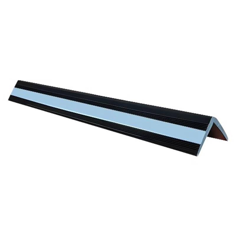 CHUDOU Reflektierender Eckenschutz, Wand-Eckschutz for Parkhäuser, 1 cm dicke Gummisäule for Lager, reflektierende Werkstatt-Eckschützer for Garagenwände (Farbe: Grau, Größe: 4 Stück)(Black,4pcs) von CHUDOU