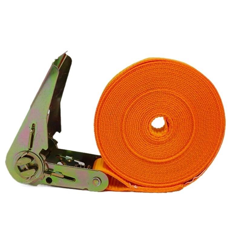 Ratschengurte, Ratschen-Zurrgurte 3/4/6 m, strapazierfähiger Zurrgurt for Ladung, Gepäckzurrung, starker Ratschengurt mit Metallschnalle, Orange (Farbe: 4 m)(3 Meters) von CHUDOU