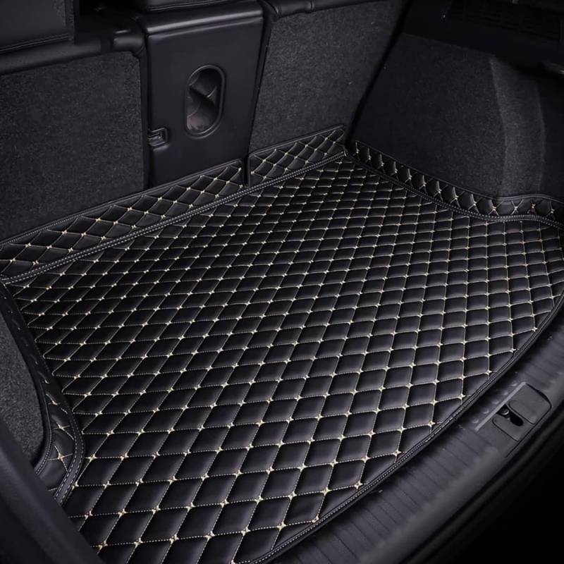 Auto Kofferraummatten für Land Rover Evoque (4door) 2012-2015, Wasserdicht Antirutsch Kofferraum Innenmatte Zubehör,Black-White von CHUIHUI