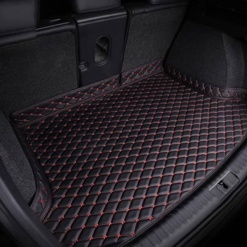 Auto Kofferraummatten für Lexus UX petrol 2019 2020 2021 2022 2023, Wasserdicht Antirutsch Kofferraum Innenmatte Zubehör,Black-Red von CHUIHUI