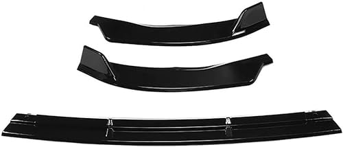 Auto Frontspoiler für Mercedes Benz W205 C-Class Sport 2019-2020, Frontstoßstange Splitter Lip Body Kit Splitter Antikollision Front Spoiler Lippe ABS,B-gloss-black von CHWNB