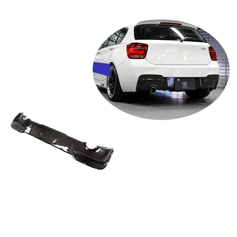 Kompatibel für BMW 1 Series F20 F21 M Sport M135i 2011-2015, Auto-Heckspoiler, Stoßstangen-Diffusor, Lippensplitter-Abdeckung, Karosserie-Kit, Außenzubehör, Kohlefaser von CHYPAAK