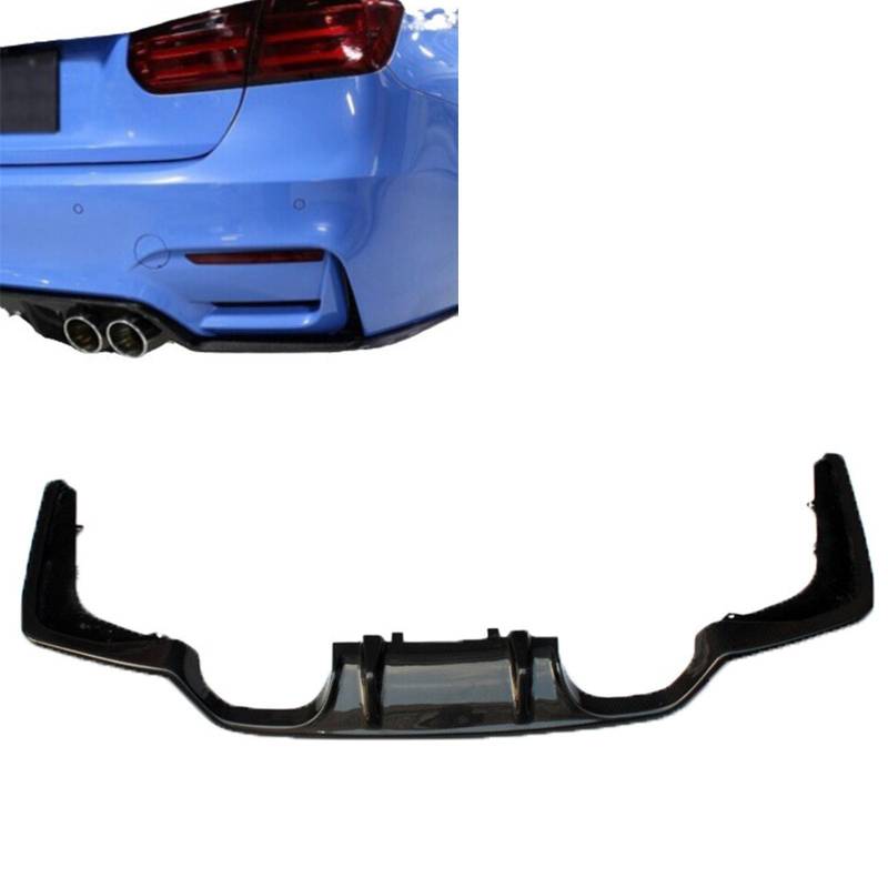 Kompatibel für BMW 4 Series M4 3D Style 2014+, Auto-Heckspoiler, Stoßstangen-Diffusor, Lippensplitter-Abdeckung, Karosserie-Kit, Außenzubehör, Kohlefaser,A Real Carbon von CHYPAAK