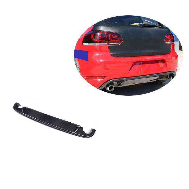 Kompatibel für VW Golf 6 VI MK6 GTI 2009-2013, Auto-Heckspoiler, Stoßstangen-Diffusor, Lippensplitter-Abdeckung, Karosserie-Kit, Außenzubehör, Kohlefaser von CHYPAAK