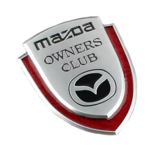 Auto Emblem für Mazda MX-5, Logo Abzeichen Aufkleber Frontklappe Kofferraum Heckklappen Metall Etikett Car Styling Dekorative Zubehör,B von CIADAZ