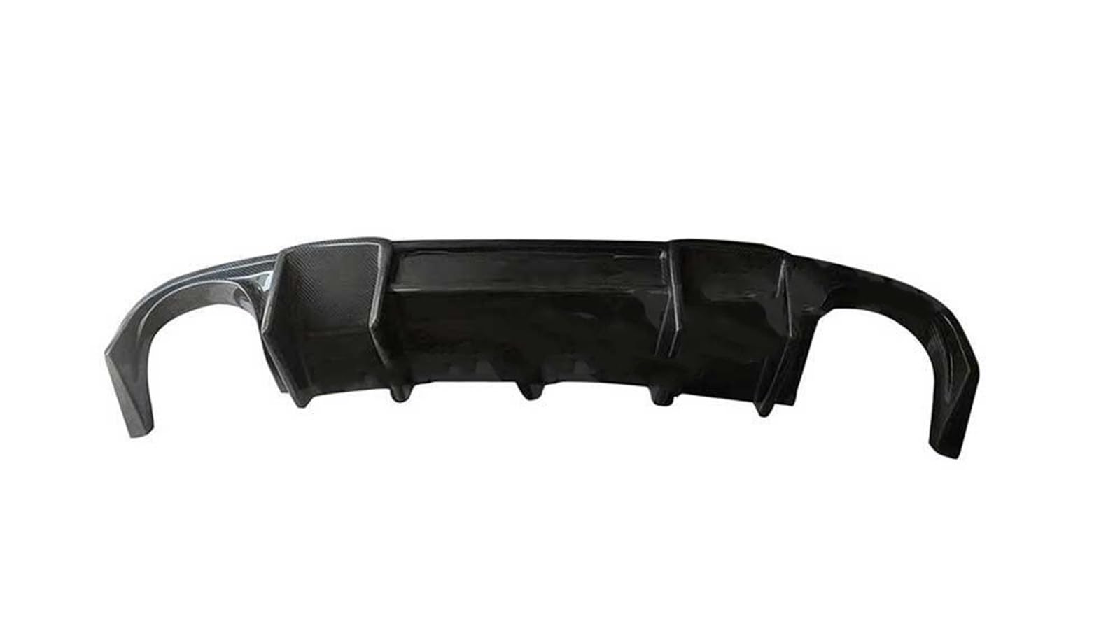 Auto Spoiler Für A5 Standard 2012-2016 Auto Bumper Spoiler Zubehör Mit Licht Carbon Fiber Hinten Diffusor Lip Splitter Diffusor Spoiler(Without) von CIATRE