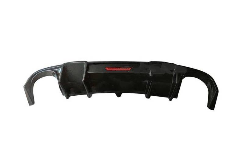 Auto Spoiler Für A5 Standard 2012-2016 Auto Bumper Spoiler Zubehör Mit Licht Carbon Fiber Hinten Diffusor Lip Splitter Diffusor Spoiler(with) von CIATRE