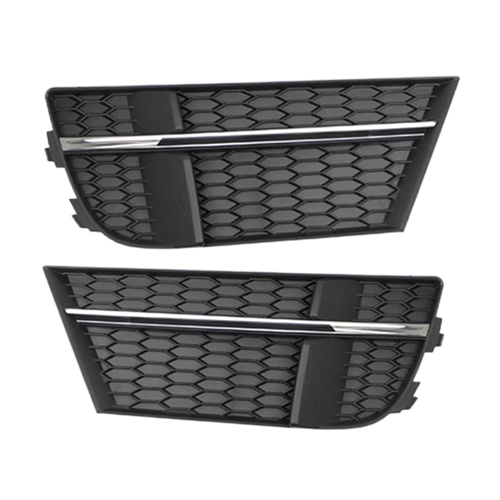 Autoteile KüHlergrill Auto-Frontstoßstange-Nebelscheinwerfer-Grill-Abdeckung Für A3 S Line S3 2017–2020 Gitter(Chrom-Silber) von CIATRE