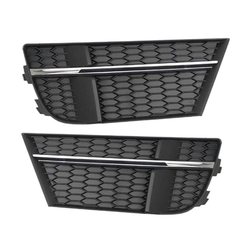 Autoteile KüHlergrill Auto-Frontstoßstange-Nebelscheinwerfer-Grill-Abdeckung Für A3 S Line S3 2017–2020 Gitter(Chrom-Silber) von CIATRE