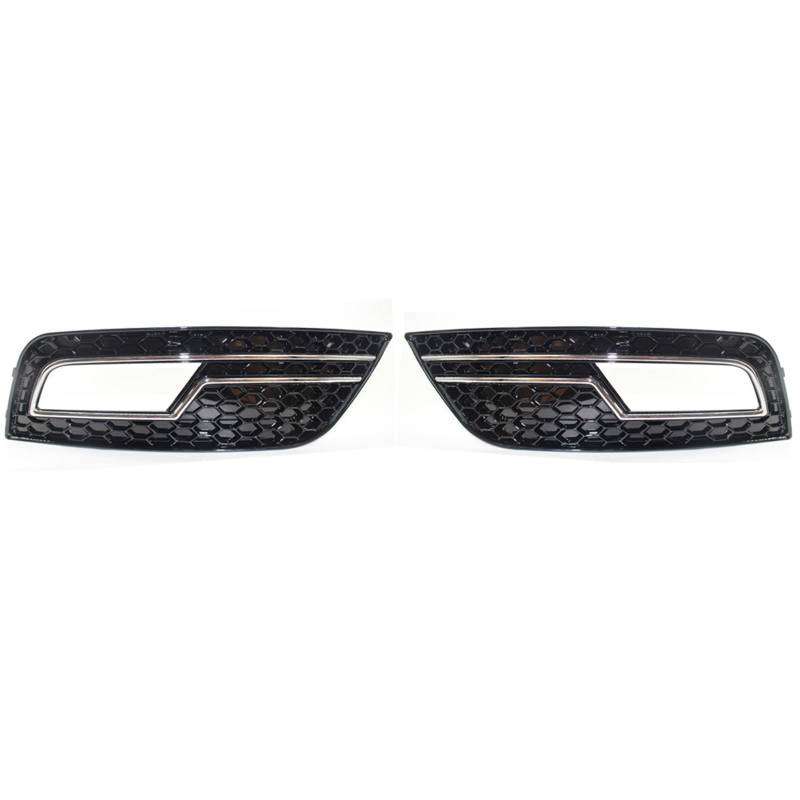 Autoteile KüHlergrill Auto-Frontstoßstangen-Nebelscheinwerfergitter Für A4 B8.5 Standard Edition 2013–2016 Gitter(Chrome Black) von CIATRE