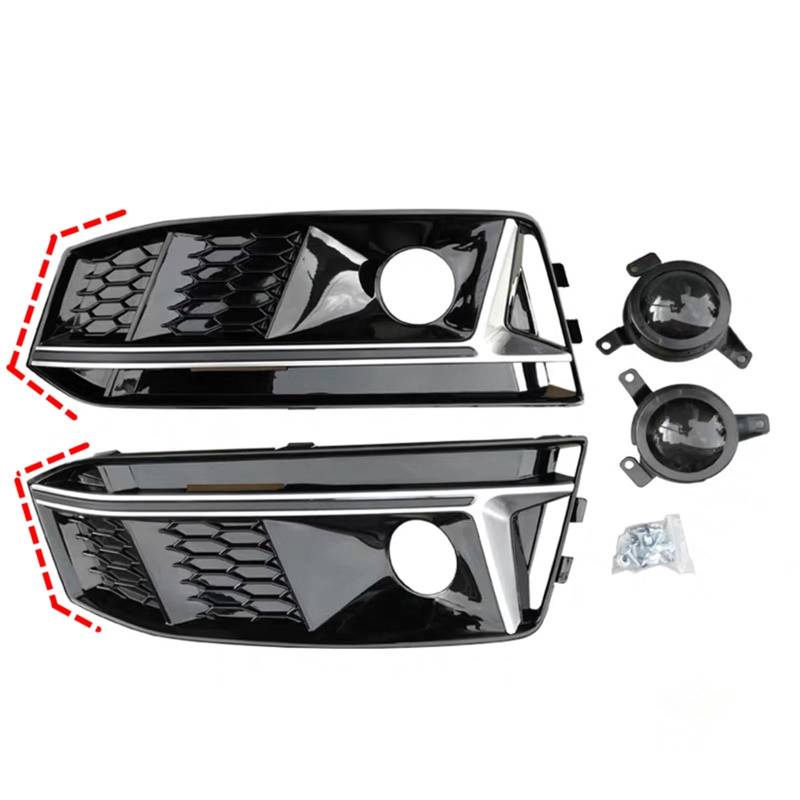 Autoteile KüHlergrill Auto-Frontstoßstangengrill Nebelscheinwerfergitter Mit ACC Für A4 S-Line B9 2017–2018 Gitter(Sline A) von CIATRE