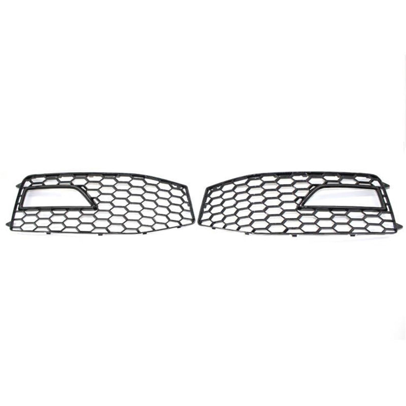 Autoteile KüHlergrill Für A4 B8.5 S-Line S4 2013-2015 Stoßstange Nebelscheinwerfer Lampenabdeckung Grille Grill Gitter(Mit Loch) von CIATRE