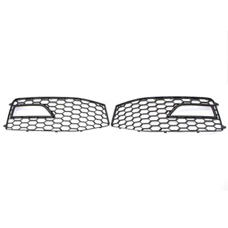 Autoteile KüHlergrill Für A4 B8.5 S-Line S4 2013-2015 Stoßstange Nebelscheinwerfer Lampenabdeckung Grille Grill Gitter(Mit Loch) von CIATRE