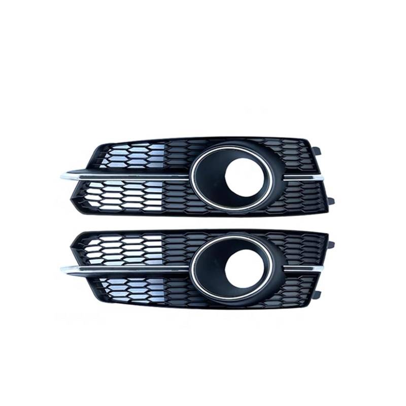 Autoteile KüHlergrill Stoßstange Nebelscheinwerfer Grille Für A6 S6 2016-2018 Auto Front Mesh Racing Grille Mit ACC Gitter(Chrome) von CIATRE