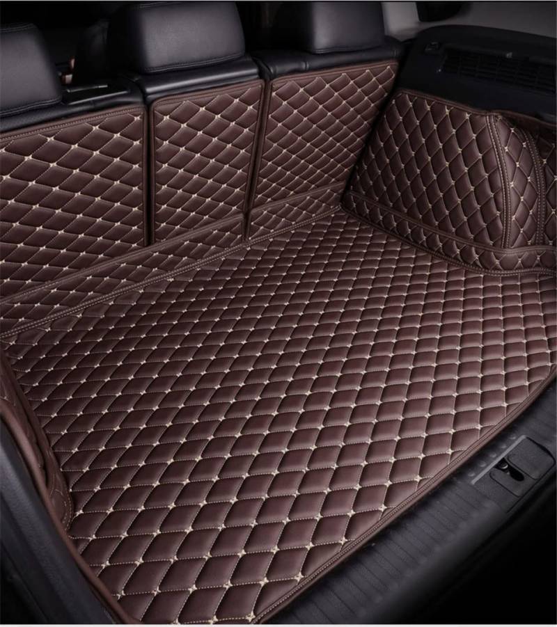 wasserdichte Kofferraumwanne Kofferraummatte Für Q7 5Seats 2006-2015 All Weather XPE Leder Custom Rear Cargo Cover Carpet Liner Heckteile Boot Gepäckpolster Staubdicht Matte(Kaffee) von CIATRE