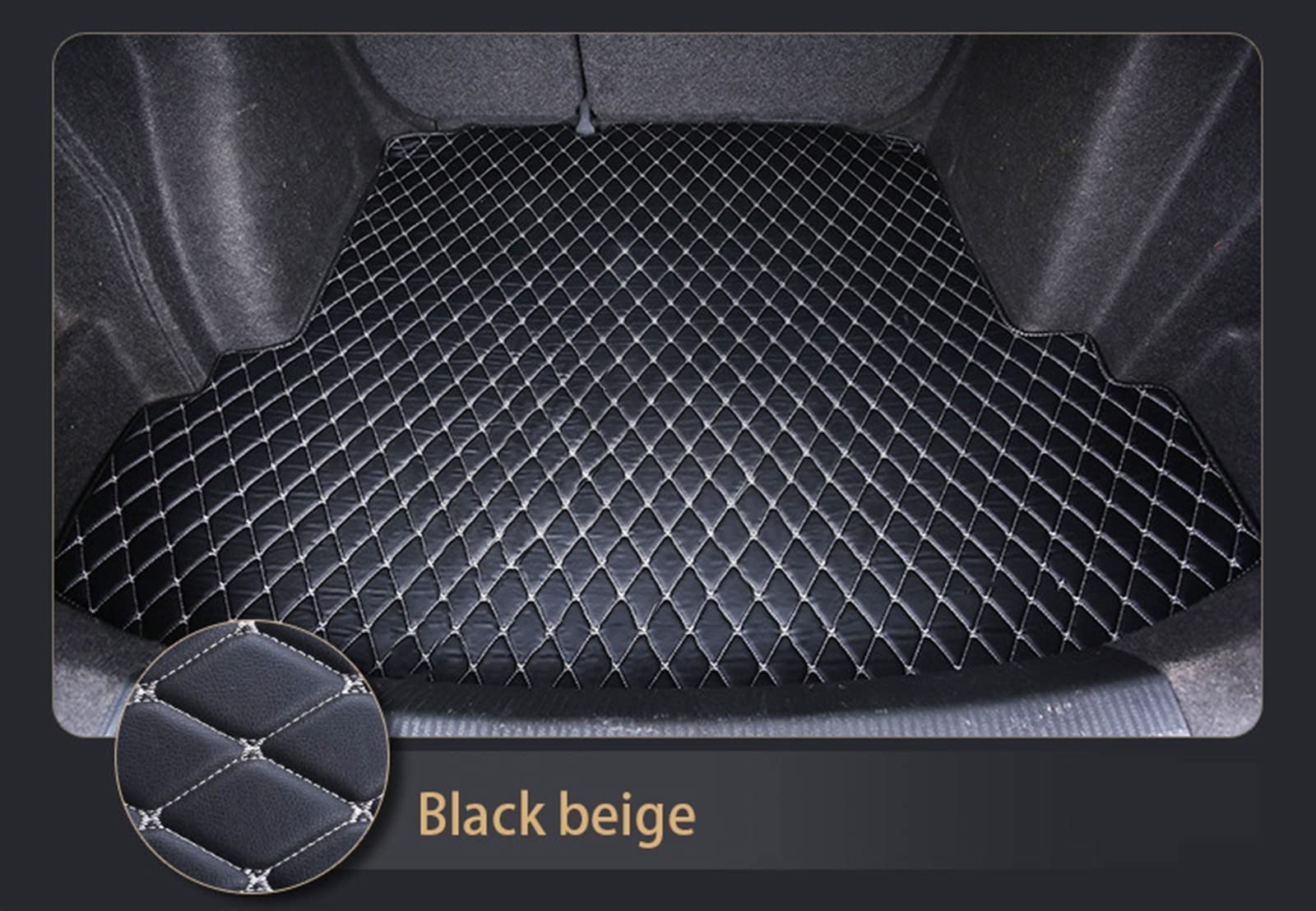 wasserdichte Kofferraumwanne Kofferraummatte für A6 Kombi 2007-2018 Cargo Liner Teppich Innenausstattung Abdeckung Staubdicht Matte(Schwarzbeige) von CIATRE