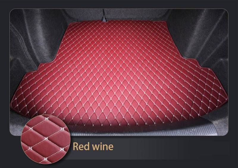 wasserdichte Kofferraumwanne Kofferraummatte für A6 Kombi 2007-2018 Cargo Liner Teppich Innenausstattung Abdeckung Staubdicht Matte(WIine red) von CIATRE