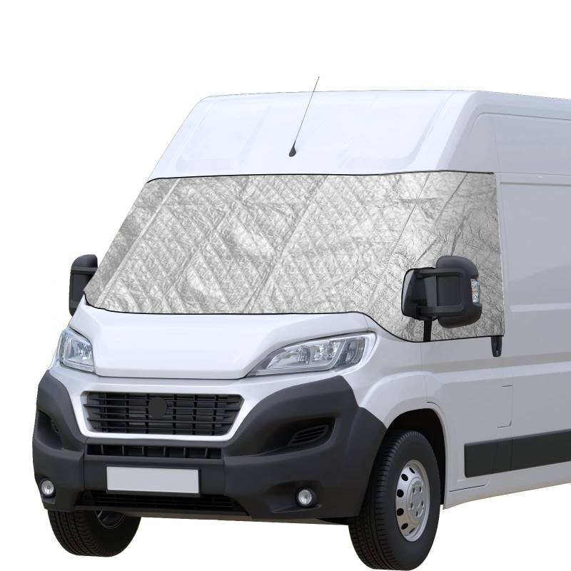 CICMOD Scheibenabdeckung für FIAT Ducato Transporter Frontscheiben Anti Frost Ice Staub Fensterfront Abdeckung Sonnenschutz für Wohnmobil von CICMOD