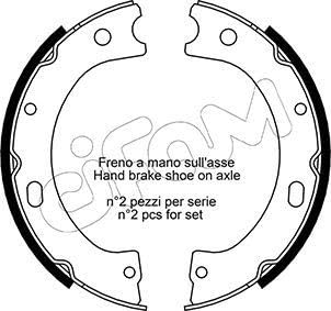 CIFAM 153-289 Bremsbacken und Zubehör von CIFAM