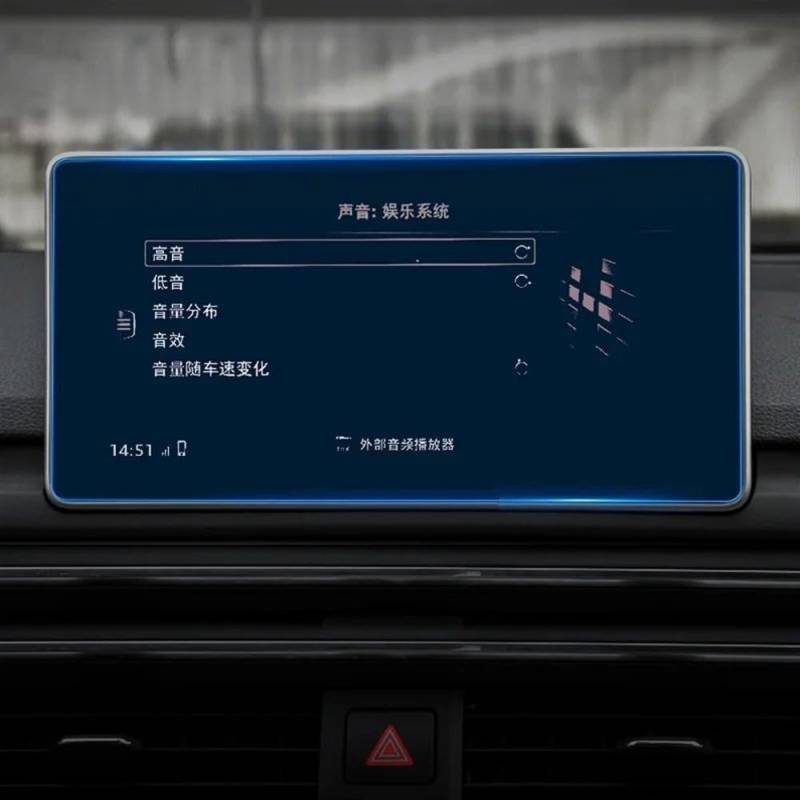 CIJFRNAKL Auto-Navigationsfilm Für A4 B9 S4 A5 S5 Q5 2016–2019, Gehärtetes Glas, Auto, GPS, Radio, Navigation, Armaturenbrett, Displayschutzf LCD(2) von CIJFRNAKL