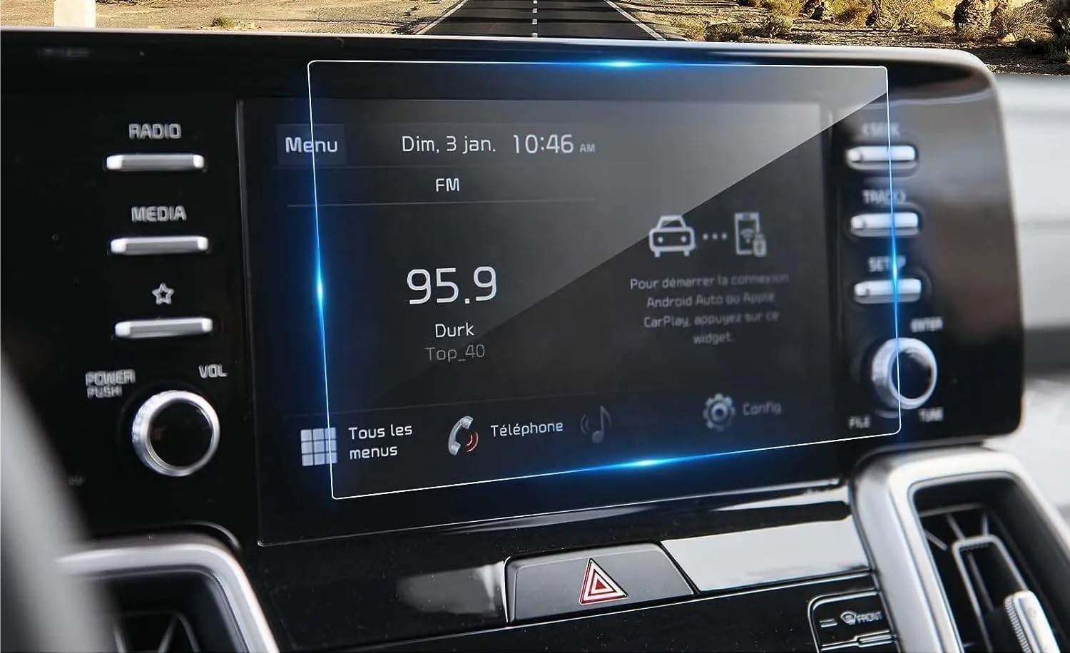 CIJFRNAKL Auto-Navigationsfilm Kompatibel mit Kia Für Sorento 2022 2023, 8 Zoll Auto-LCD-GPS-Navigation, Gehärtetes Glas, Schutzfolie, Zentrales Steuerungsdisplay von CIJFRNAKL