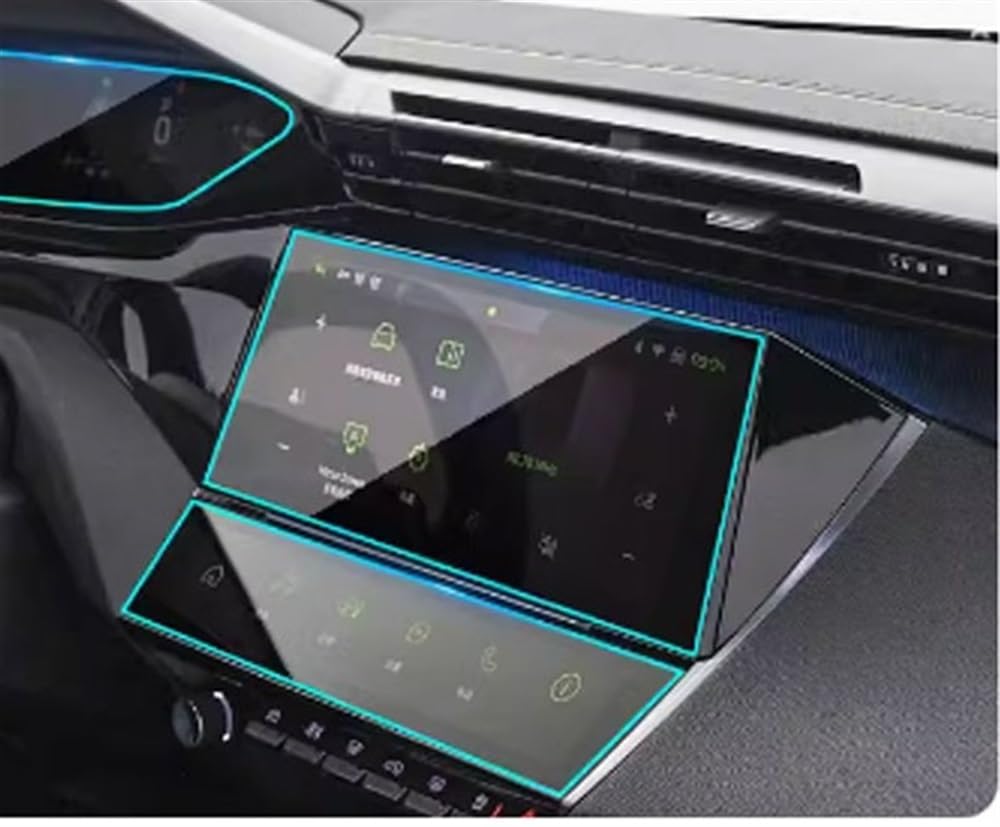 CIJFRNAKL Auto-Navigationsfilm Kompatibel mit Peugeot Für 408 308 SW 2022 2023 10 Zoll Gehärtetes Glas Auto Navigation Displayschutzfolie LCD Zubehör(13) von CIJFRNAKL
