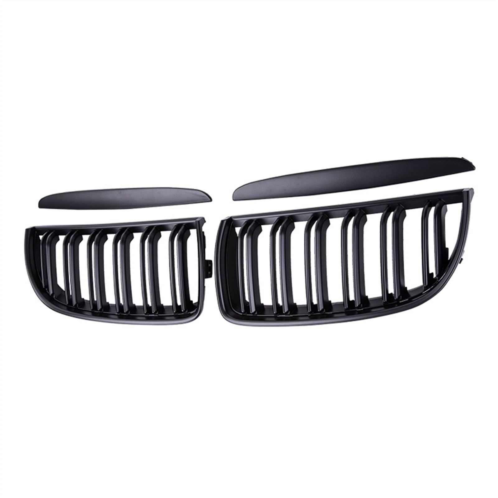 Kühlergrill Racing Grill Glanz Schwarz Auto Front Stoßstange Gitter Für B&M&W E90 E91 3 Serie 323I 328I 335I 330I 325I 05-08 ABS Auto-Nebelscheinwerfergitter(4) von CIJFRNAKL