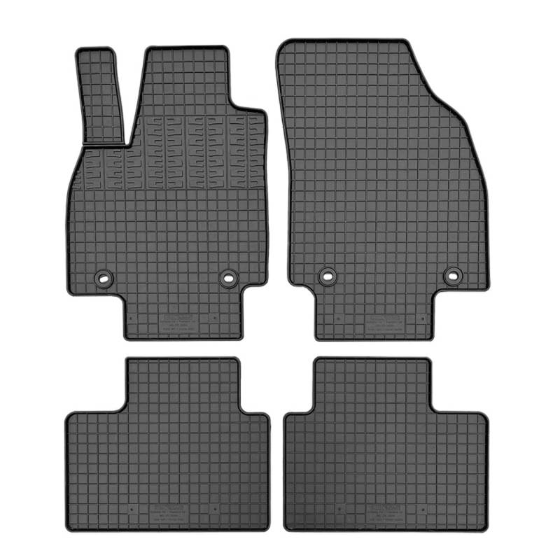 CIKCar Satz Gummimatten kompatibel mit MG ZS II Hybrid+ 2024- (4-teilig + Montagesystem) von CIKCar