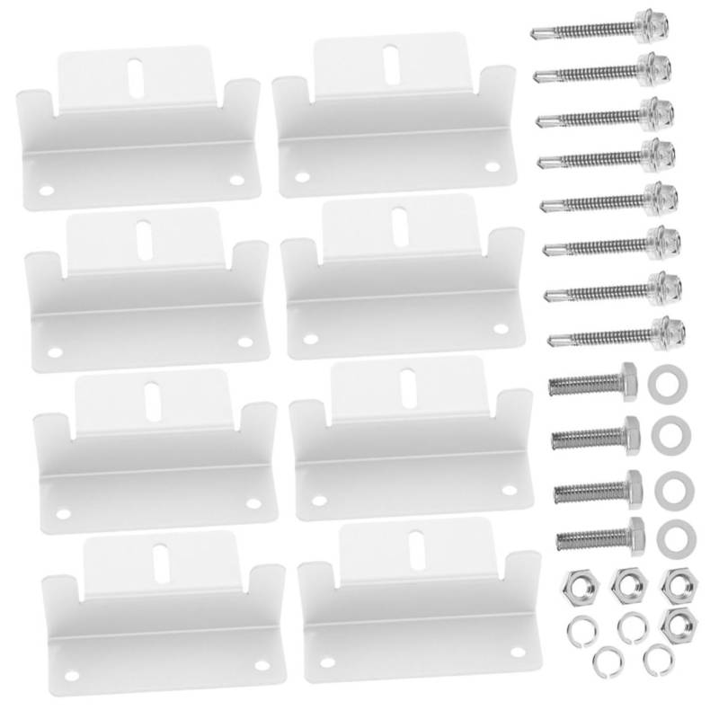 CIMAXIC 8 Teiliges Set Solarpanel Ständer Aus Stabiler Halter Für Solarmodule Z Form Montagegestell Für Garten Und Heimgebrauch von CIMAXIC