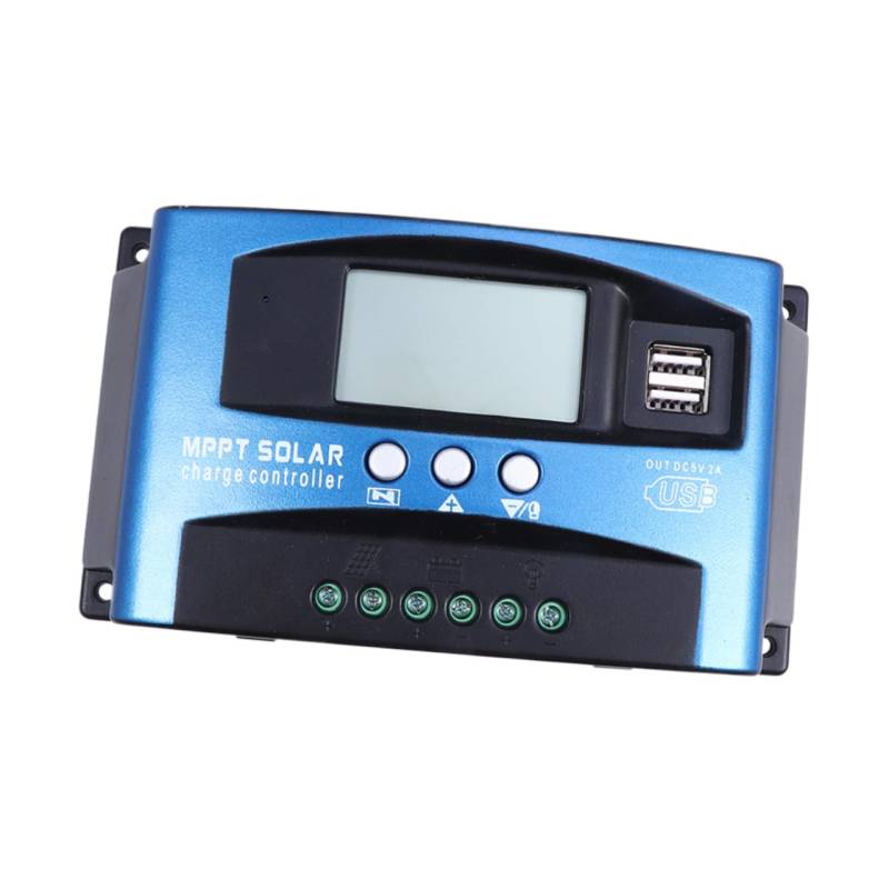 CIMAXIC Solar Ladecontroller 40A Für Solarpanels Intelligenter Regulator Mit USB Zur Mobilen Handyladung Echtzeit Lade Und Entladeanzeige BL912 von CIMAXIC