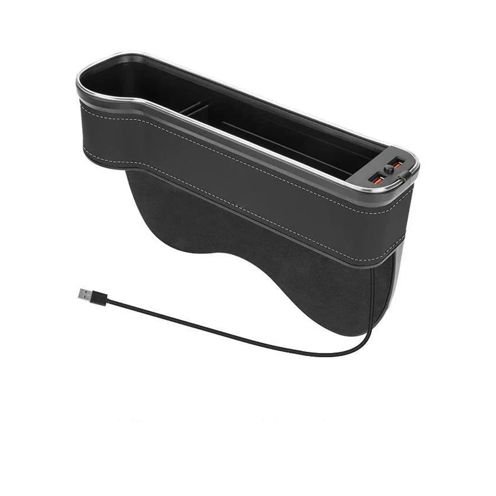 Auto Für F&ord Für Focus GM Auto Reinigungs Organizer USB Lade Aufbewahrungsbox Auto Innenausstattung Zubehör(Schwarz links) von CIMIUS