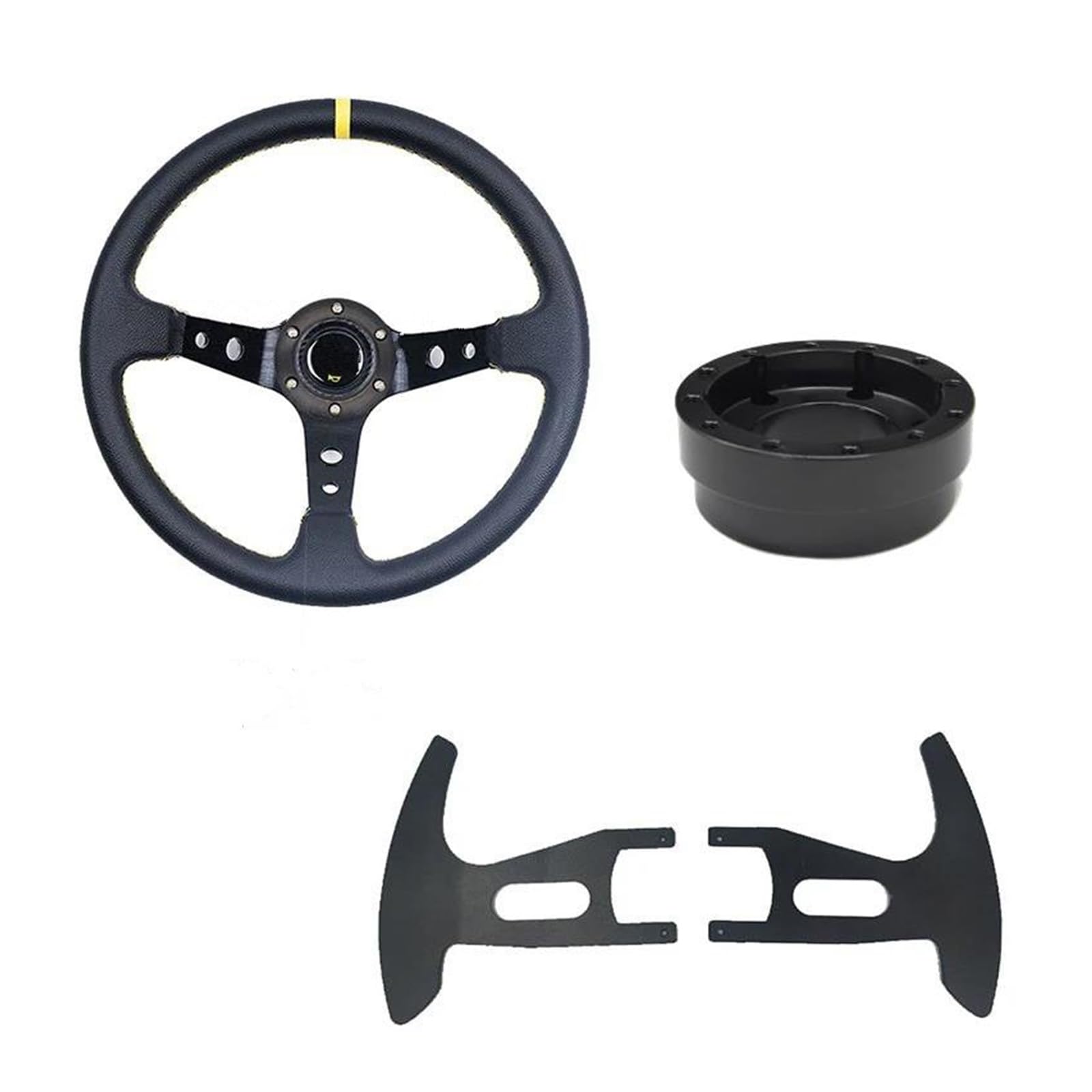 Auto Für Logitech G29 G920 Auto Rennlenkräder Drifting Sport Lenkradadapter Universal Autozubehör Zubehör(Set B-PVC-A) von CIMIUS