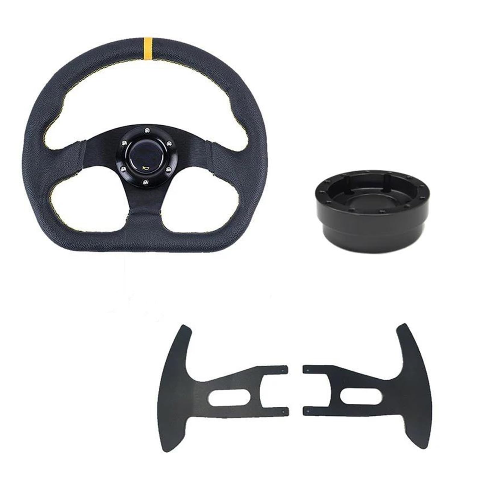 Auto Für Logitech G29 G920 Auto Rennlenkräder Drifting Sport Lenkradadapter Universal Autozubehör Zubehör(Set B-PVC-C) von CIMIUS