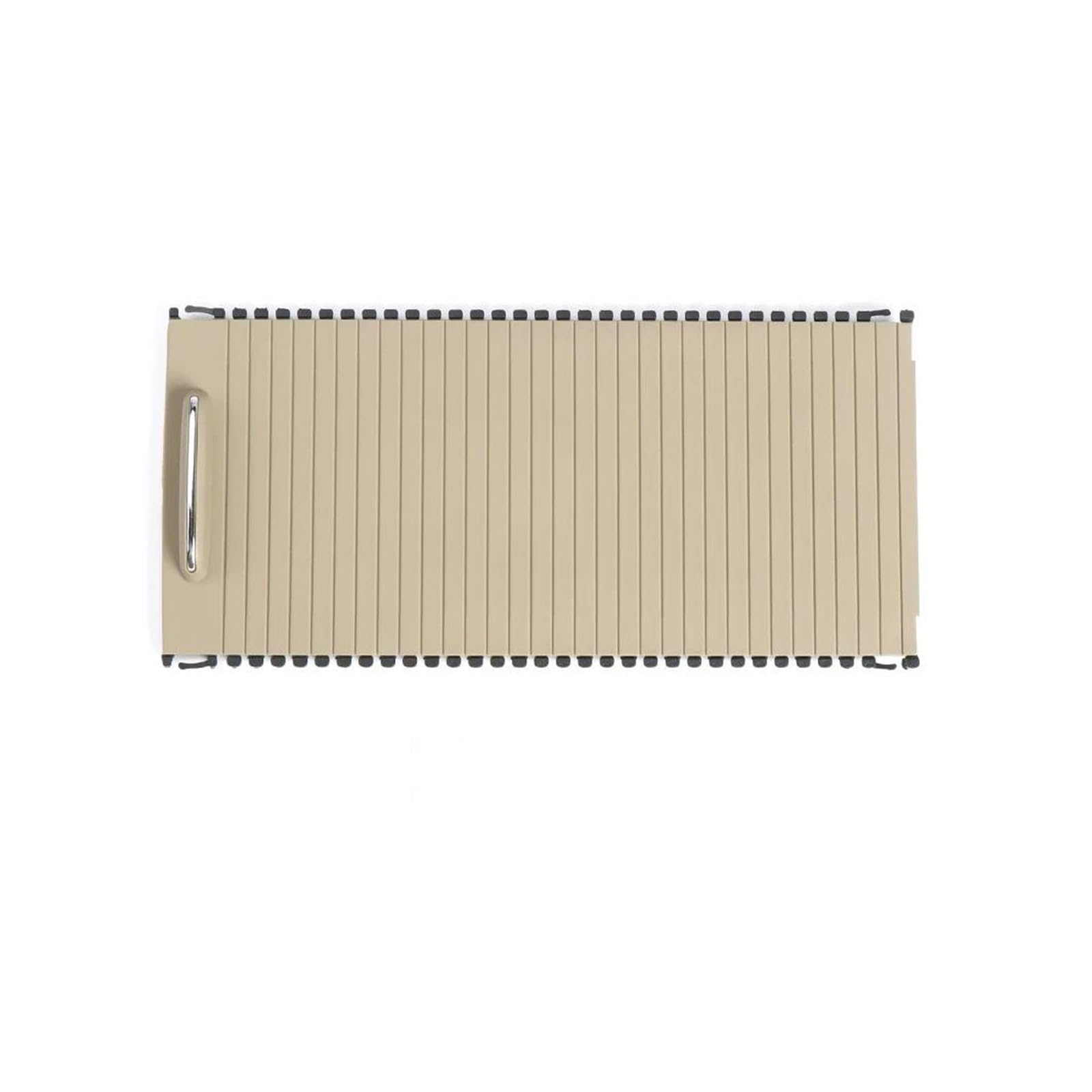 Auto Für Mercedes Für Benz C E-Klasse W204 W212 2009-2015 Autokonsolen Rolloabdeckung Wasserbecherhalter Rollokappe Zubehör(BEIGE) von CIMIUS