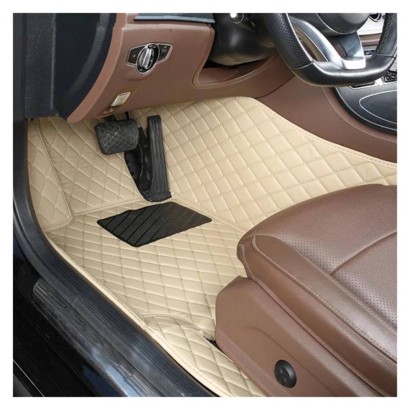 Auto-Fußmatten 1 Set Autofußmatten Zubehör Für Vectra 2006 Autozubehör Automatten(1PC-Beige) von CIMIUS