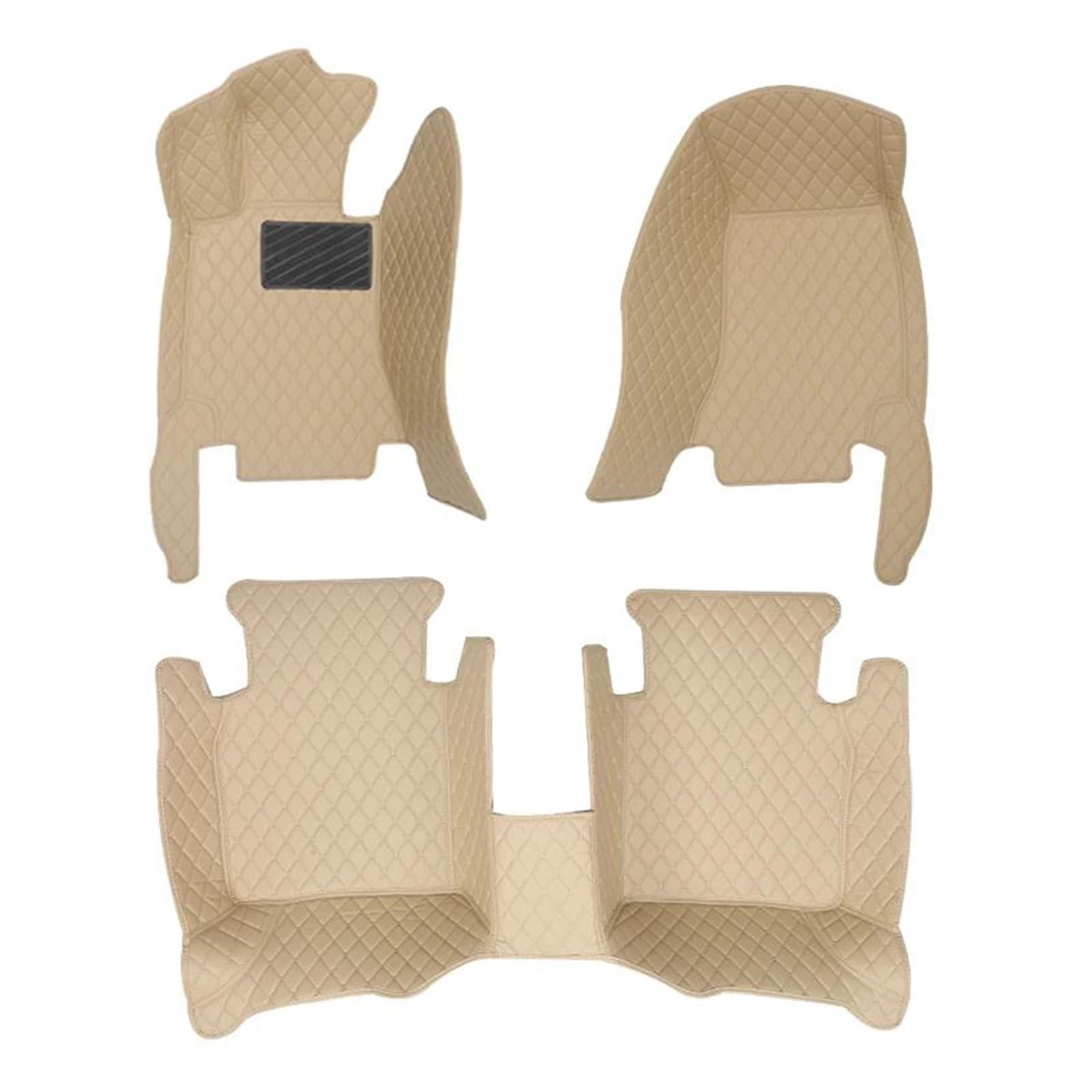 Auto-Fußmatten 1 Stück Oder 1 Set Auto Fußmatten Für CRV 2004 2005-2006 Auto Innenausstattung Automatten(Komplettset-Beige) von CIMIUS