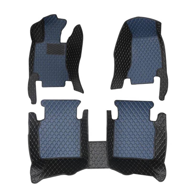 Auto-Fußmatten Auto-Fußmatte Für Mazda 5 2008 2009 2010 2011 2012 2013 Auto Innenausstattung Automatten(Komplettes Set-Blau) von CIMIUS