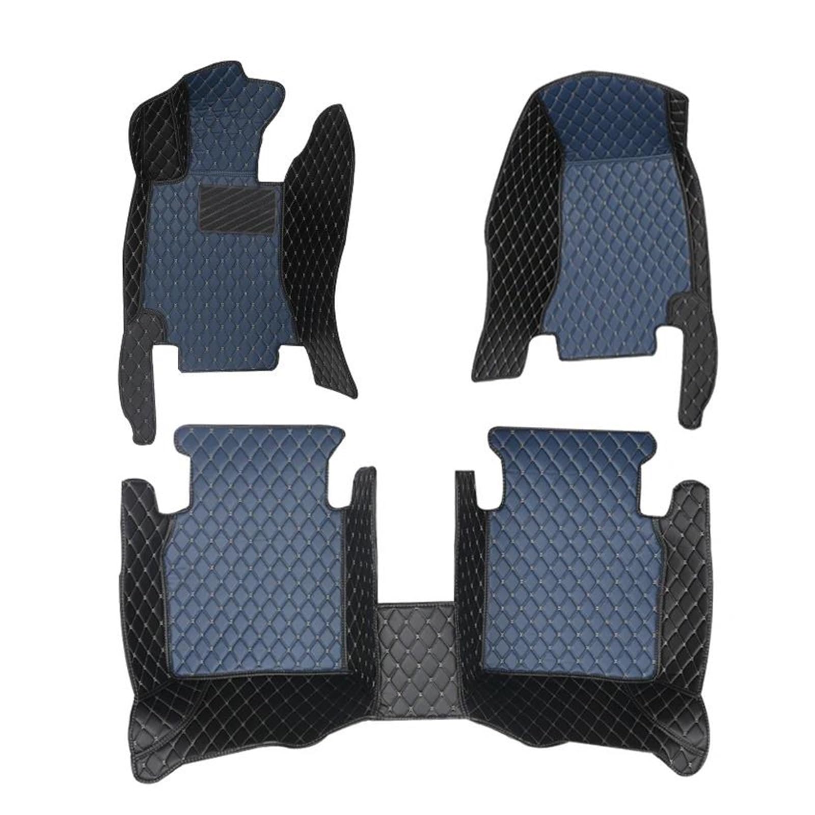 Auto-Fußmatten Auto Fußmatten Den Autoinnenraum Für Mazda CX7 2014 2015 2016-2017 Zubehör Automatten(Komplettes Set-Blau) von CIMIUS