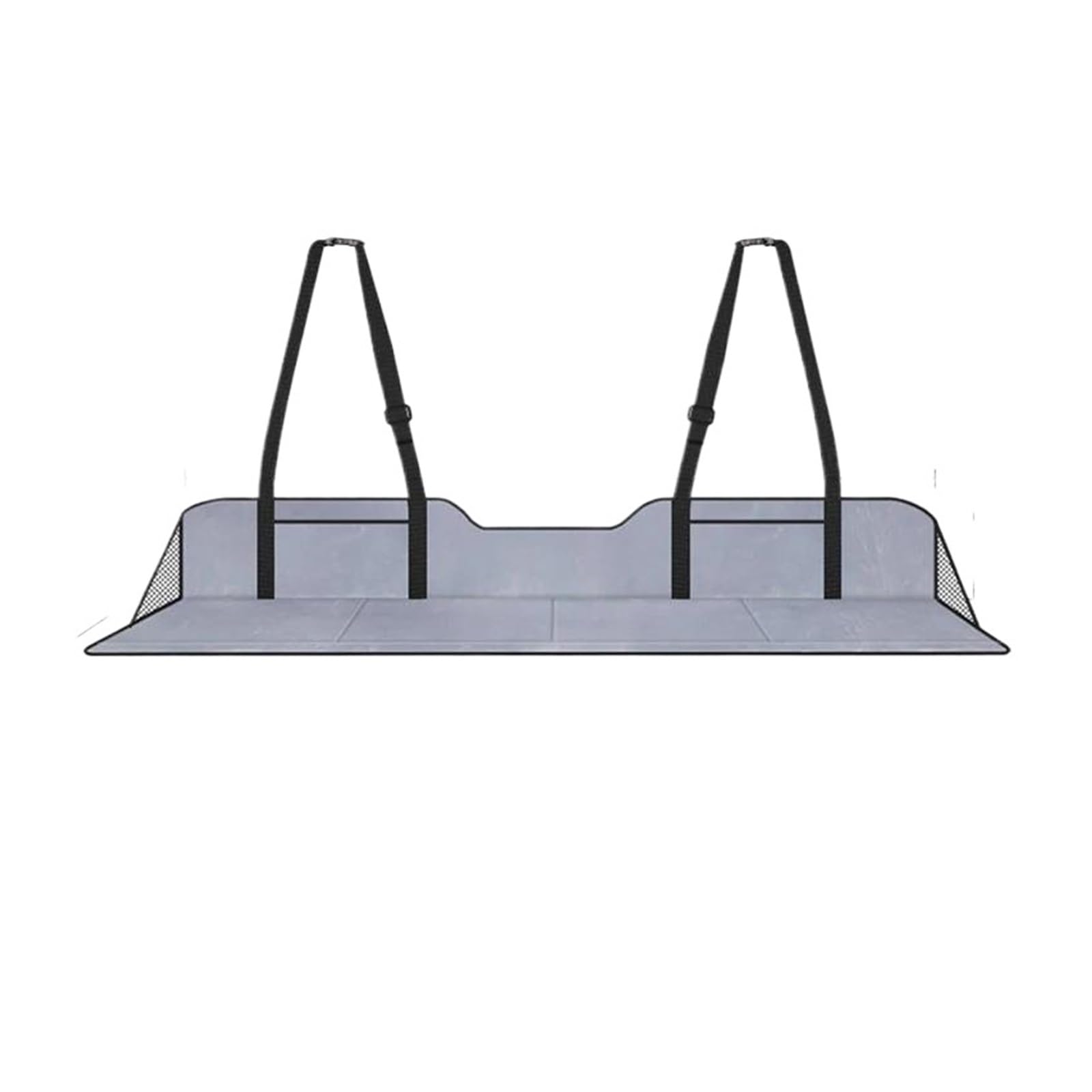 Auto-Fußmatten Für B&MW Auto Campingbett Faltbare Reise Fahrzeugmatte Matratze Lange Automatratze Automatten(126cmx40cm grau) von CIMIUS