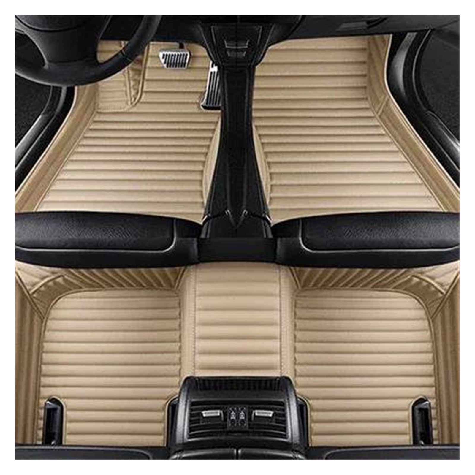 Auto-Fußmatten Für B&MW X5 E70 2006 2007 2008 2009 2010 2011 2012-2013 Innenausstattung Teppich Autofußmatten Automatten(Beige 5-Sitzer) von CIMIUS