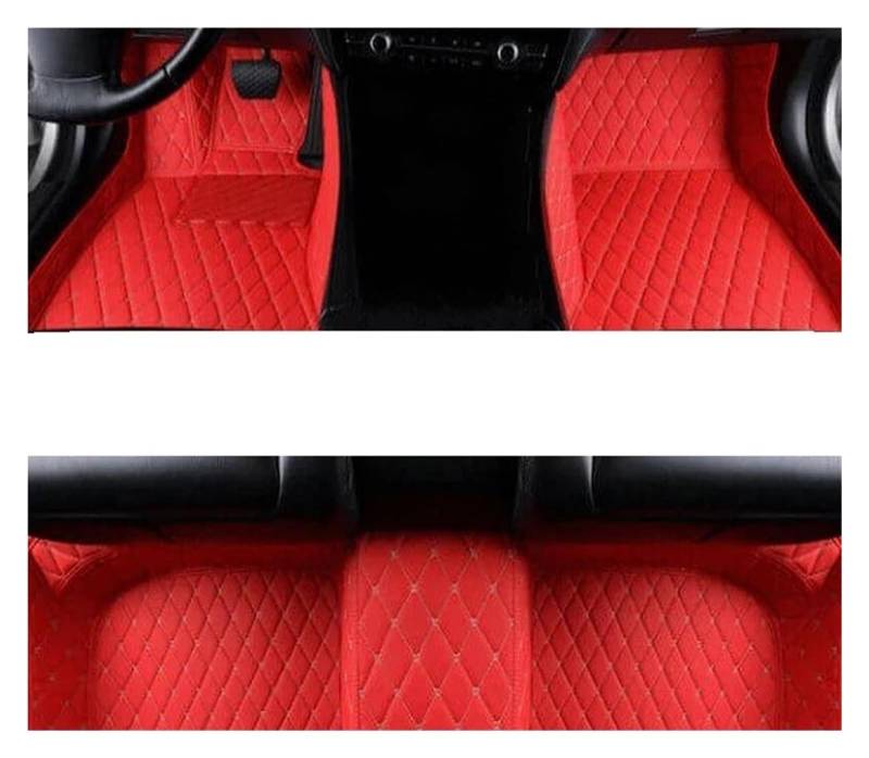 Auto-Fußmatten Für Coupe 2009 2010 2011 2012 2013 2014 2015-2016 Autozubehör 1 Set Autofußmatten Automatten(ROT-1,Rechtslenker) von CIMIUS