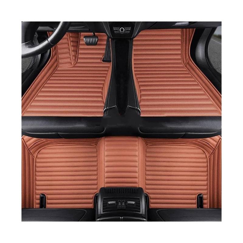 Auto-Fußmatten Für Mercedes Für Benz E W211 2003 2004 2005 2006 2007-2008 Innenausstattung Teppich Autobodenmatte Automatten(Brauner 5-Sitzer) von CIMIUS